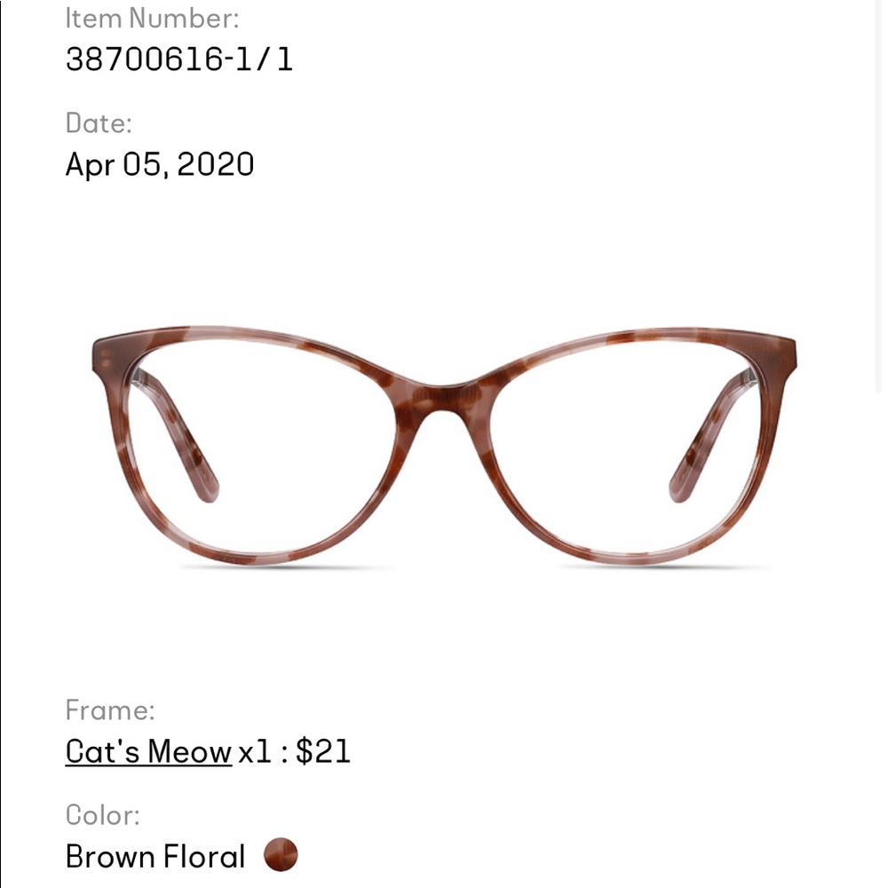 Eyebuydirect “cat’s meow” prescription glasses